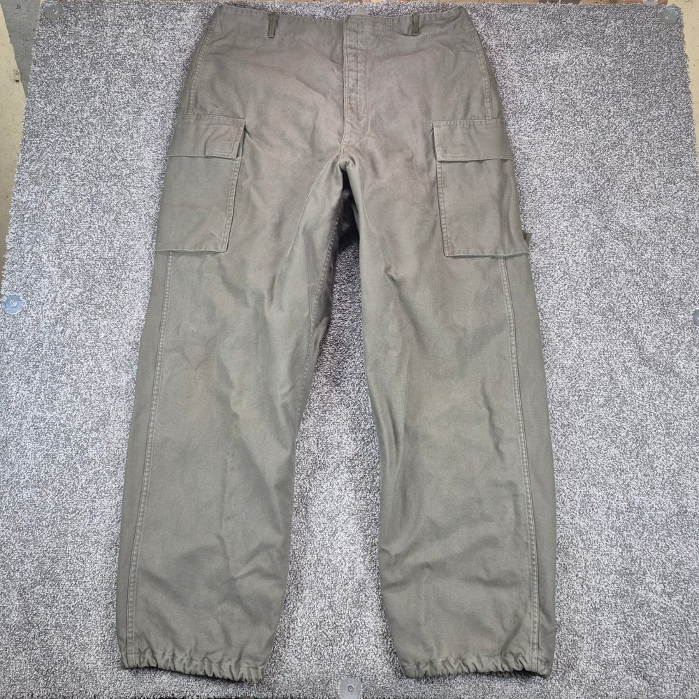 Vintage 1986 Wahler Dutch Military Pants Mens 38x32 Green Tactical Cargo Fatigue